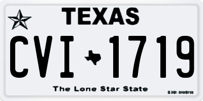 TX license plate CVI1719