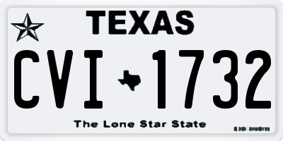 TX license plate CVI1732