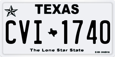 TX license plate CVI1740