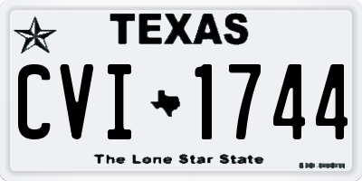TX license plate CVI1744