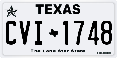 TX license plate CVI1748