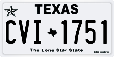 TX license plate CVI1751