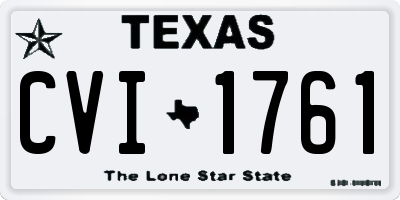 TX license plate CVI1761