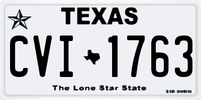 TX license plate CVI1763