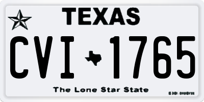 TX license plate CVI1765