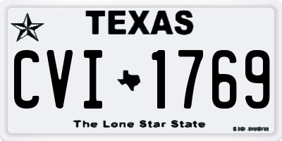 TX license plate CVI1769