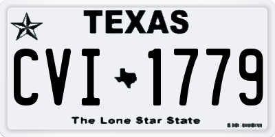 TX license plate CVI1779