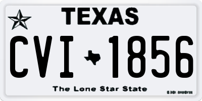 TX license plate CVI1856