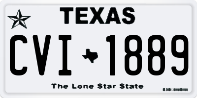 TX license plate CVI1889