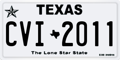 TX license plate CVI2011