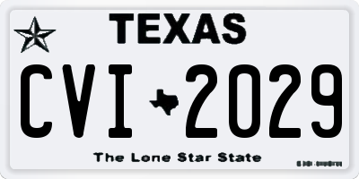 TX license plate CVI2029