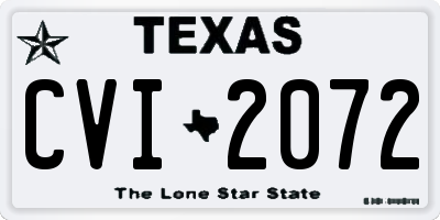 TX license plate CVI2072