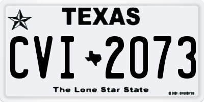 TX license plate CVI2073
