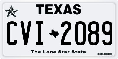 TX license plate CVI2089