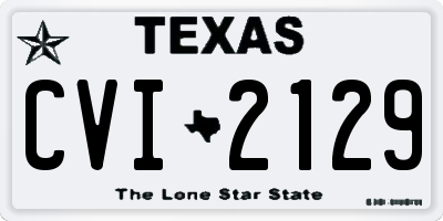 TX license plate CVI2129