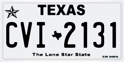 TX license plate CVI2131