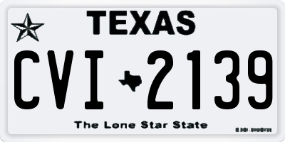 TX license plate CVI2139
