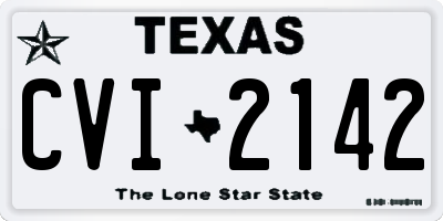 TX license plate CVI2142