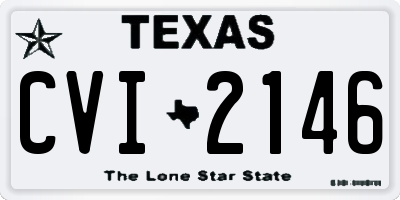 TX license plate CVI2146