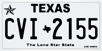 TX license plate CVI2155