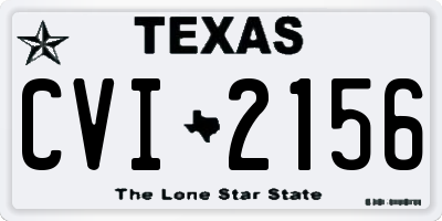 TX license plate CVI2156