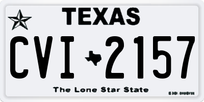 TX license plate CVI2157