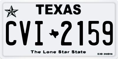 TX license plate CVI2159