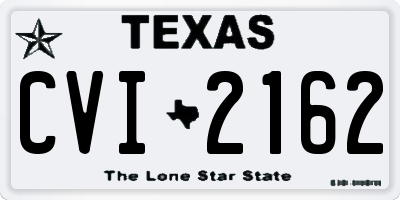 TX license plate CVI2162