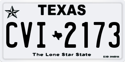 TX license plate CVI2173