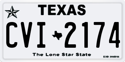TX license plate CVI2174