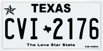 TX license plate CVI2176