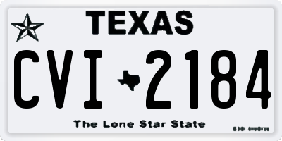 TX license plate CVI2184