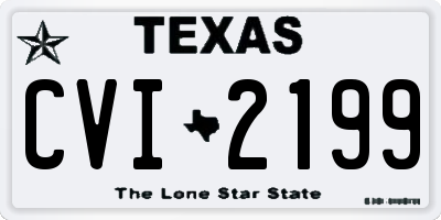 TX license plate CVI2199