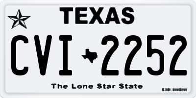 TX license plate CVI2252