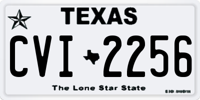 TX license plate CVI2256