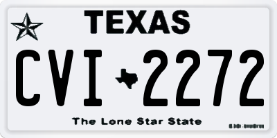 TX license plate CVI2272