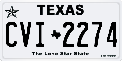 TX license plate CVI2274