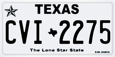 TX license plate CVI2275