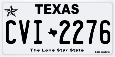 TX license plate CVI2276