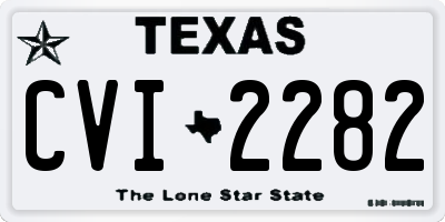 TX license plate CVI2282