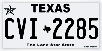 TX license plate CVI2285