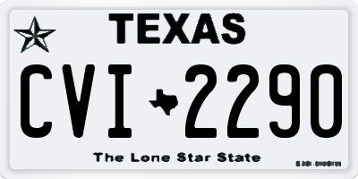 TX license plate CVI2290