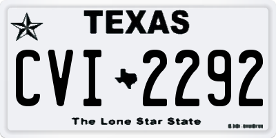 TX license plate CVI2292