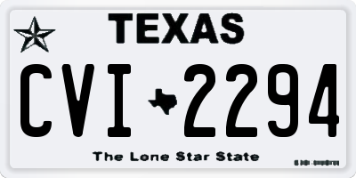TX license plate CVI2294