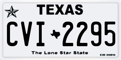 TX license plate CVI2295