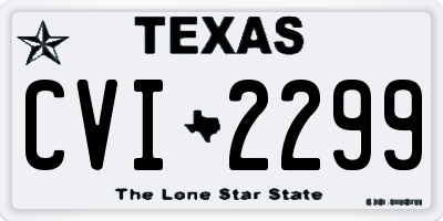 TX license plate CVI2299