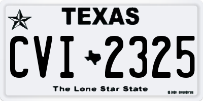 TX license plate CVI2325