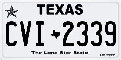 TX license plate CVI2339