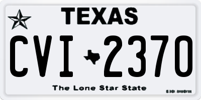 TX license plate CVI2370