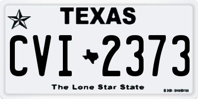 TX license plate CVI2373